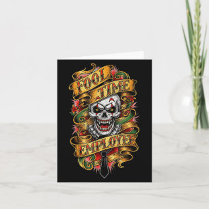 Fool Time Employee Funny Office Humor  Card