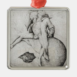 Fool Trying to Hatch an Egg Metal Tree Decoration