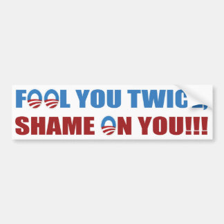 Fool You Twice Bumper Sticker