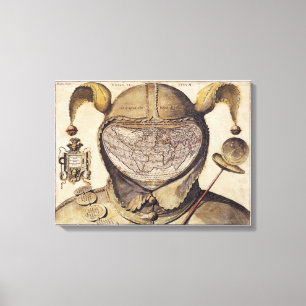 Fool's Cap World Map Canvas Print