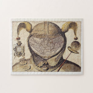 Fool's Cap World Map Jigsaw Puzzle