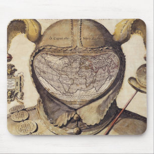 Fool's Cap World Map Mouse Mat
