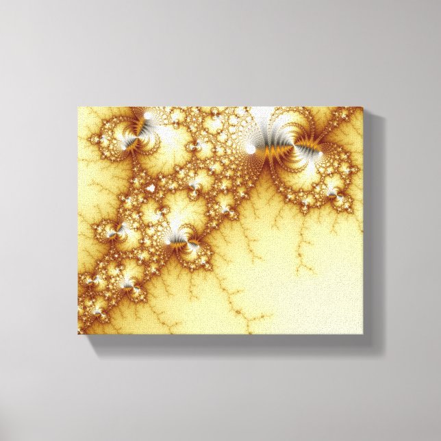 Fools Gold - Fractal Art Canvas Print (Front)