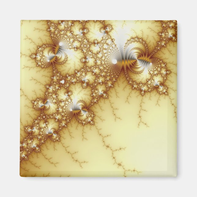 Fools Gold - Fractal Art Magnet (Front)
