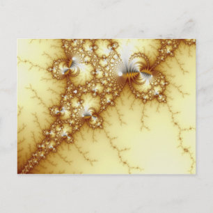 Fools Gold - Fractal Art Postcard