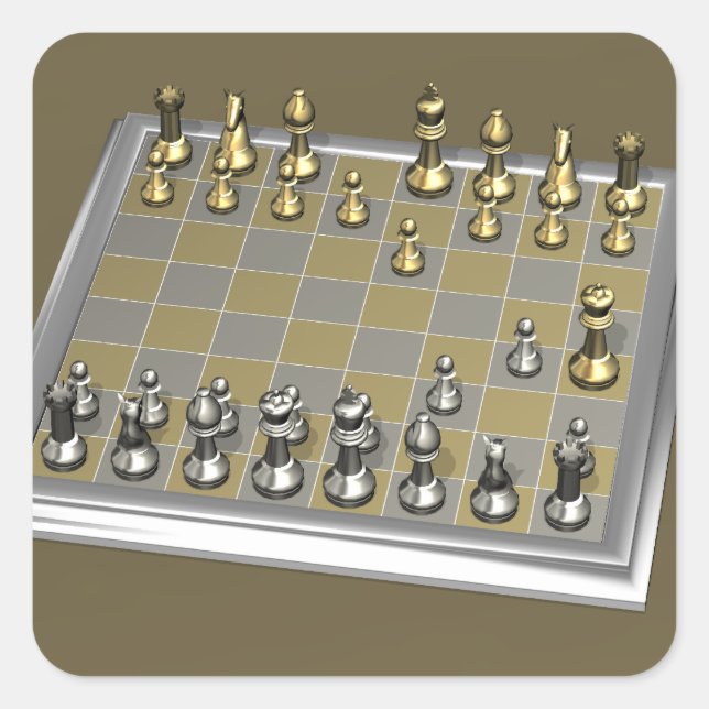 Fool's Mate Square Sticker (Front)