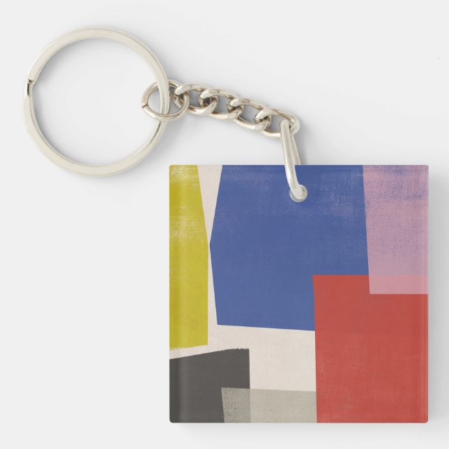 Foolscap - Modern Colorblocks Key Ring (Front)