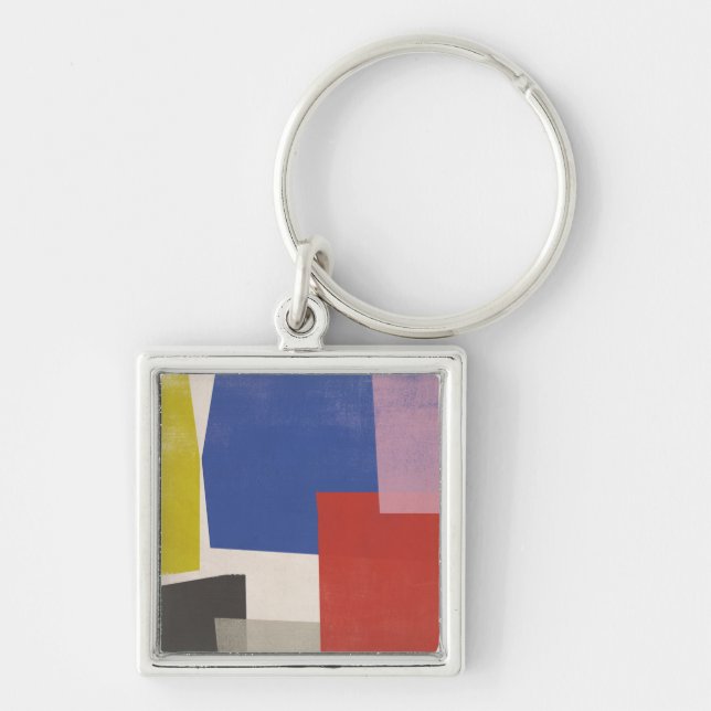 Foolscap - Modern Colorblocks Key Ring (Front)