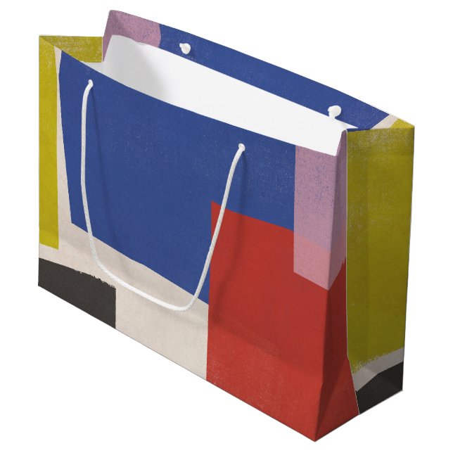 Foolscap - Modern Colorblocks Large Gift Bag (Front Angled)