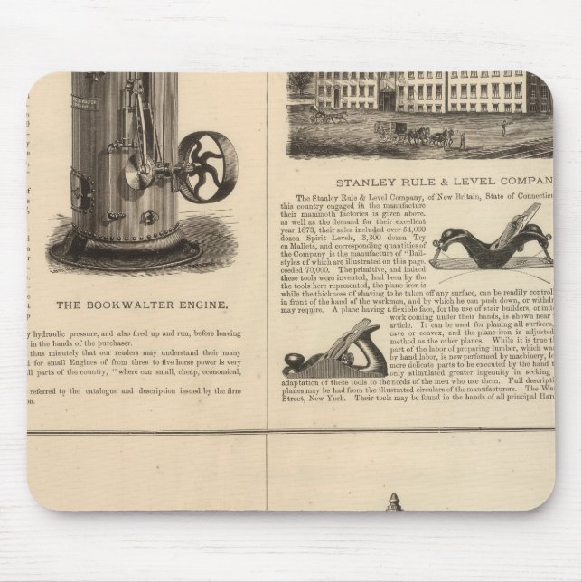 Foos and Jane Stanley Rule and Level Mouse Mat (Front)