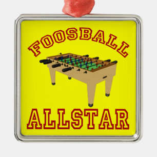 Foosball Allstar Metal Tree Decoration