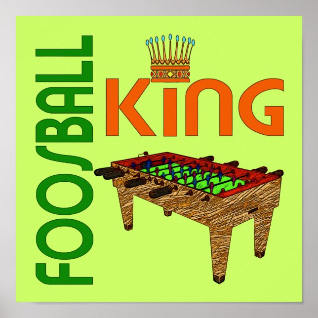 Foosball King Poster (Front)