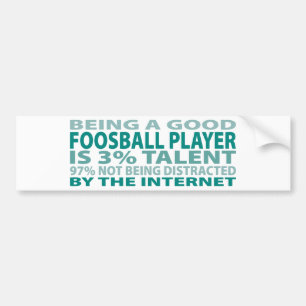 Foosball Player 3% Talent Bumper Sticker