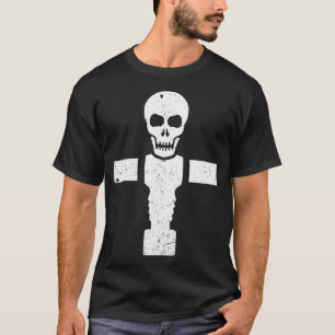 Foosball Skull Soccer Football Player Cool Sports  T-Shirt