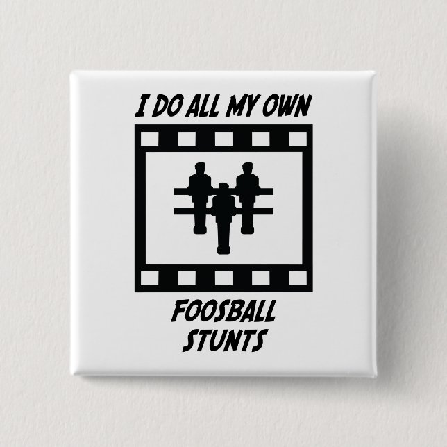 Foosball Stunts 15 Cm Square Badge (Front)