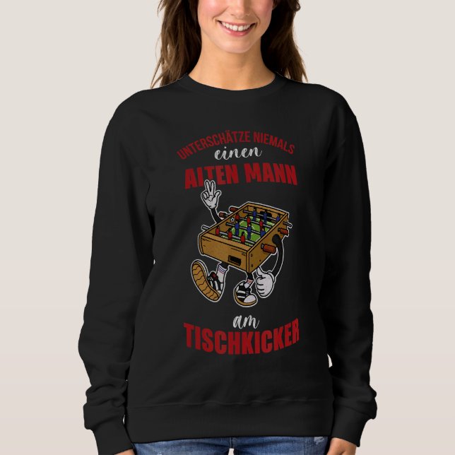 Foosball Table Soccer Gamer Pub 3 Sweatshirt (Front)