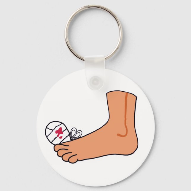 Foot-2 Broken Toe Key Ring (Front)