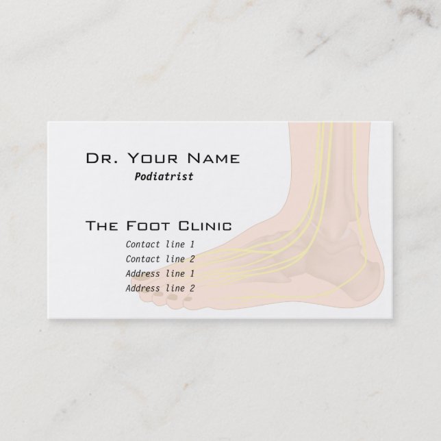Foot anatomy Business Card (Front)