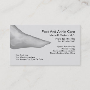 Foot And Ankle Doctor Business Cards