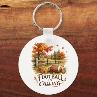 Foot Ball Calling Key Ring