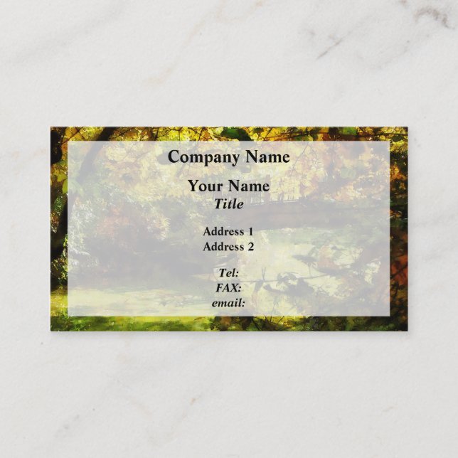Foot Bridge Business Card (Front)
