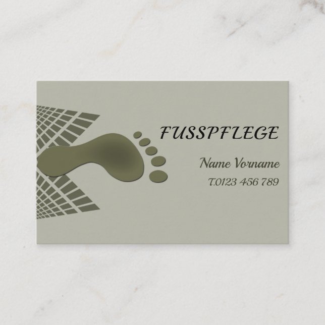foot care business card (Front)
