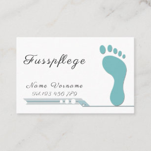 foot care business card