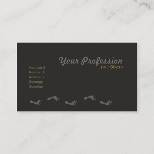 foot care business card (Front)