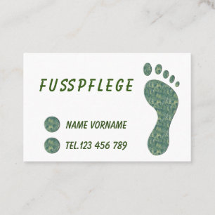 foot care business card