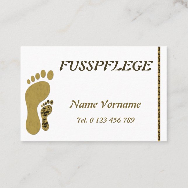 foot care business card (Front)