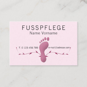 foot care business card