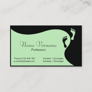 foot care business card