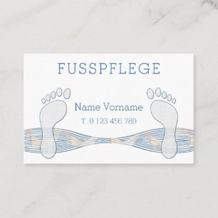 foot care business card