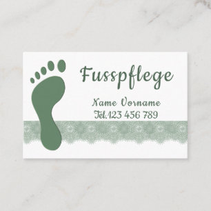 foot care business card