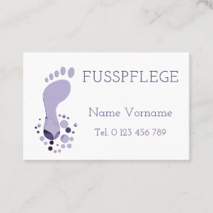 foot care business card