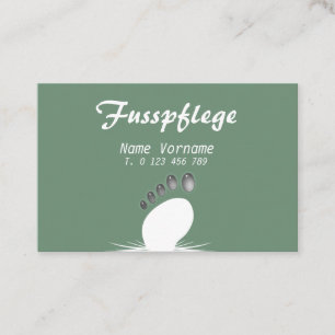 foot care business card