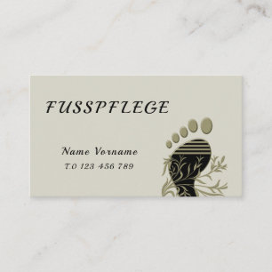 foot care business card