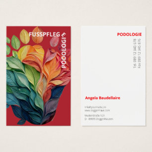 Foot care business cards
