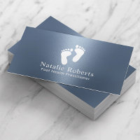 Foot Care Massage Therapy Modern Dusty Blue