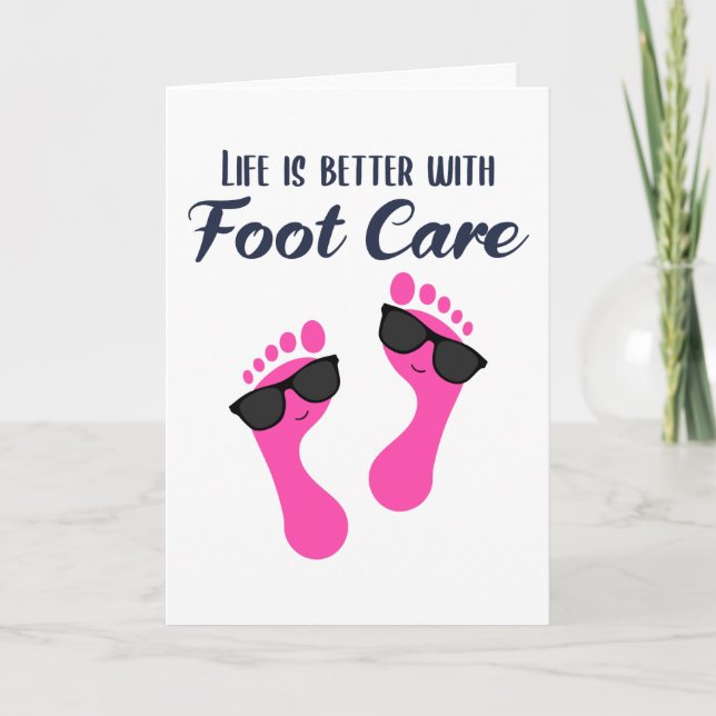 Foot Care Pedicure Podiatrist Nail Salon Gift Card (Front)