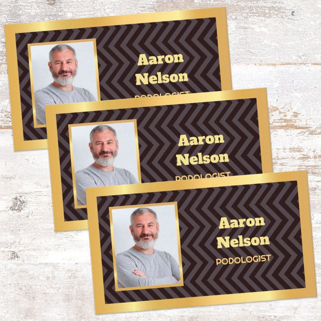 Foot Care Photo Business Card (Podologist Foot Care)