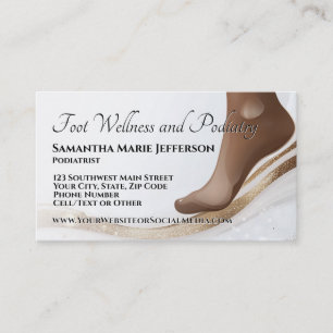 Foot Care Podiatrist Reflexology Therapist Feet Business Card