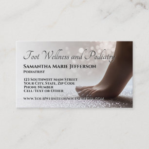 Foot Care Podiatrist Reflexology Therapist Feet Business Card