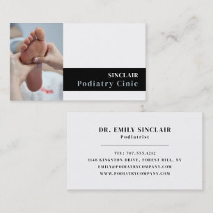Foot Care Portrait, Podiatry Clinic, Podiatrist Business Card