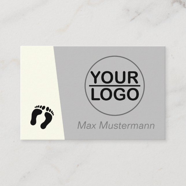 Foot care with LOGO Business Card (Front)