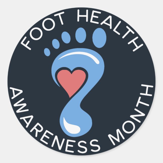 Foot Health Awareness Month Sticker (Front)