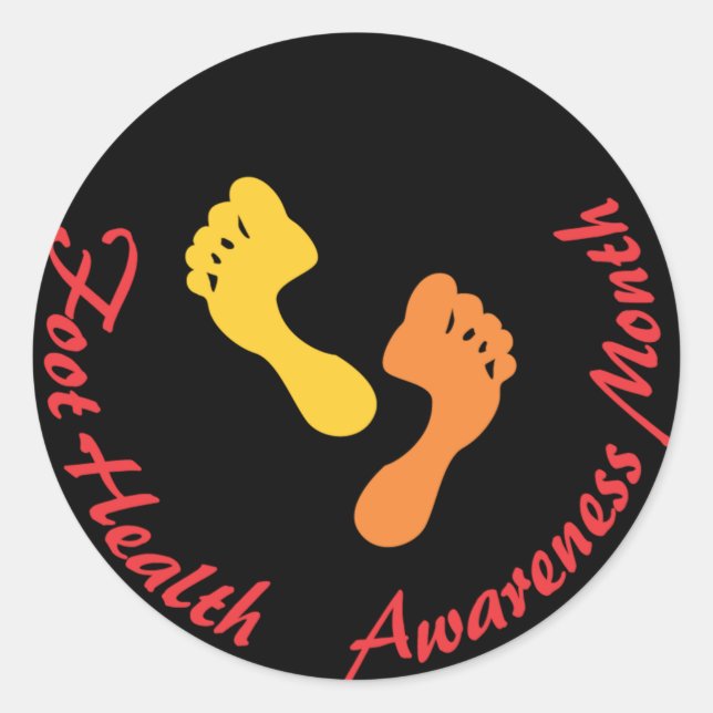 Foot Health Awareness Month Sticker (Front)