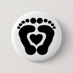 Foot Love 6 Cm Round Badge