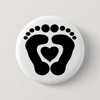 Foot Love 6 Cm Round Badge