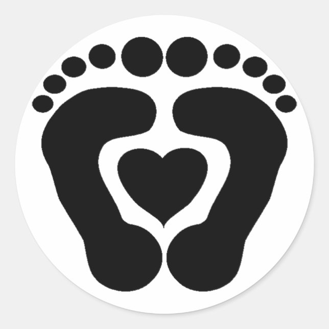 Foot Love Classic Round Sticker (Front)